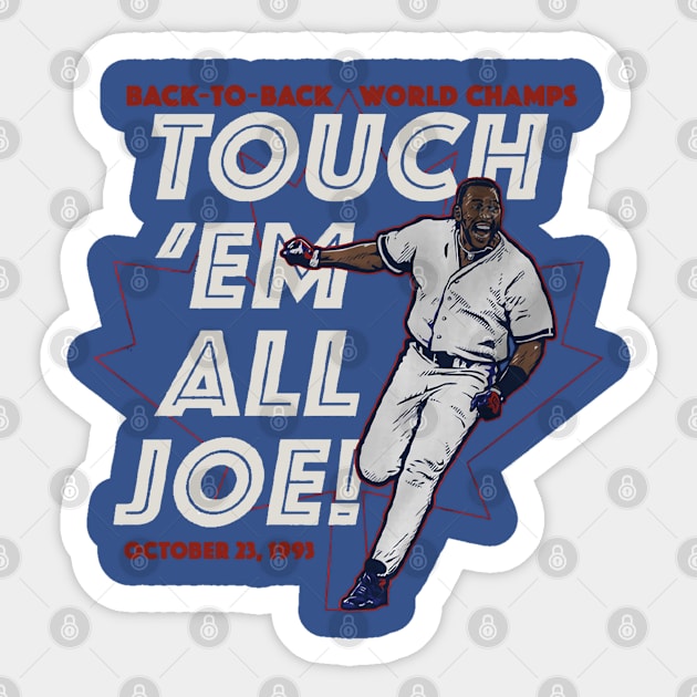 Joe Carter Touch 'Em All Sticker by KraemerShop